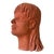 Vintage Terracotta Sculpture Bust of a Young Girl For Sale