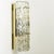 Large Modern Brass Ice Glass Wall Light attributed to J. T. Kalmar, 1960s For Sale - Image 11 of 16