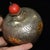 Metal Antique Gilt Silver Snuff Bottle With Floral Motif - Asian Collectible For Sale - Image 7 of 9