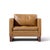 Mies Van Der Rohe for Knoll Mid Century Walnut and Leather Lounge Chair This chair measures: 34.25 wide x 32 deep x 30...