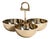 Kenneth Ludwig Chicago The Equestrian Trio Condiment Set, Polished Gold For Sale
