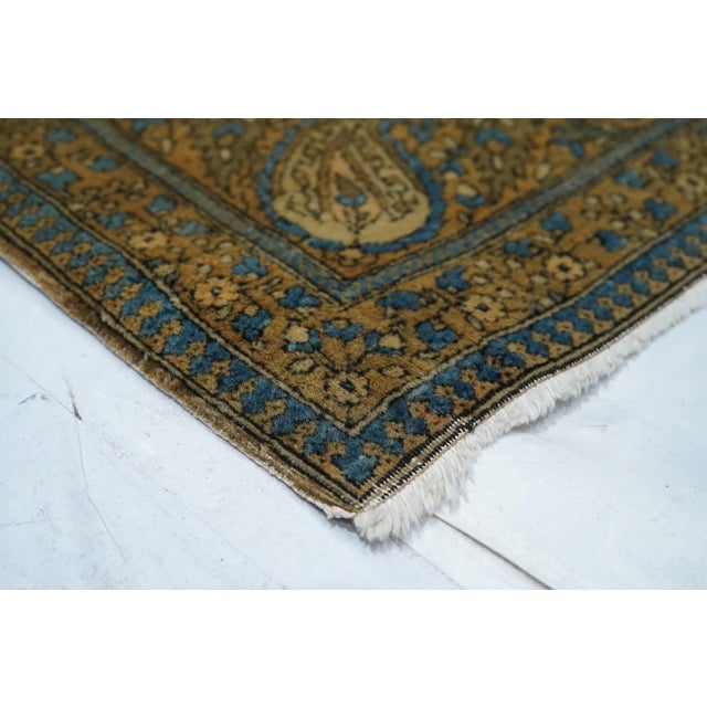 Traditional Late 18th Century Antique Kashan Rug 3'4'' x 4'10'' For Sale - Image 3 of 9