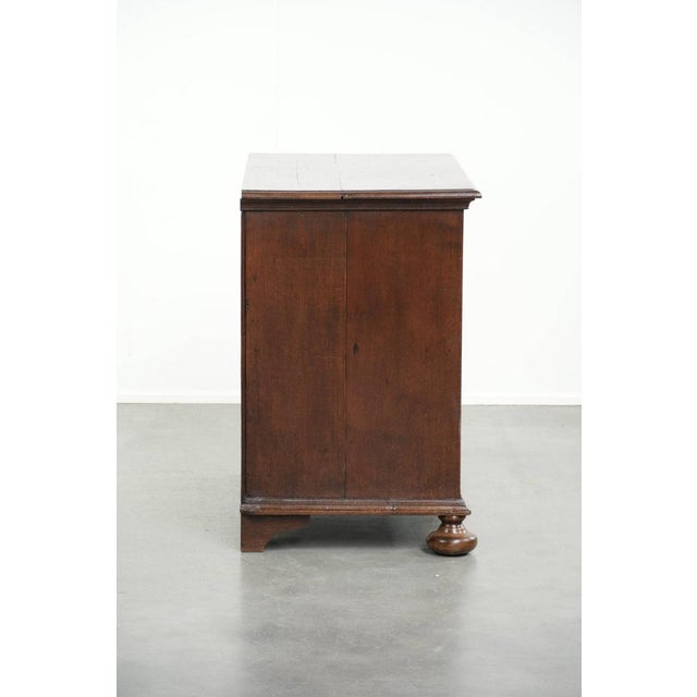 Antique English Oak Chest of Drawers, 1600s For Sale - Image 4 of 13