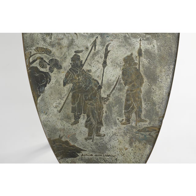 Ming Coffee Table by Philip & Kelvin Laverne, Bronze & Pewter, 1965 For Sale - Image 11 of 13