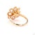 Early 21st Century 0.71 Carat Rose Cut White Diamond Brown Diamond Gold Ring, Size 6.5 For Sale - Image 5 of 9