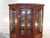 1990s Henkel Harris Solid Cherry Two Piece China Cabinet For Sale - Image 5 of 10
