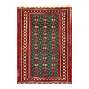 Pasargad DC Fine Hand Knotted Vintage Turkaman Rug