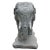 Pair of Vintage Stone Carved Elephant Statues For Sale - Image 9 of 12