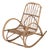 Mid 20th Century Danish Child's Bamboo & Rattan Rocking Chair For Sale