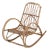 Mid Century Danish Child's Bamboo & Rattan Rocking Chair For Sale