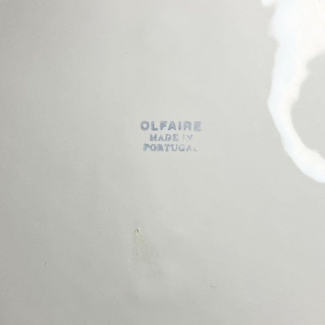 Large Mid 20th Century White Ceramic Fish Serving Platters - a Pair Olfaire Portugal For Sale - Image 4 of 6