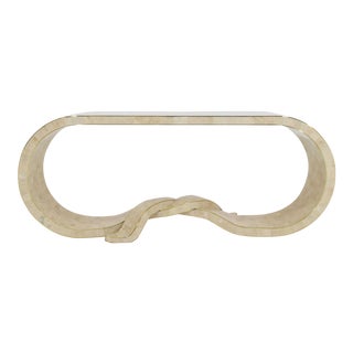 1980s Maitland Smith Tessellated Marble Console For Sale