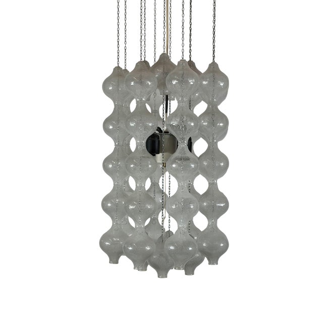 Tulipan Chandelier in Glass and Metal by J.T. Kalmar for Kalmar, Austria, 1970s For Sale - Image 16 of 18