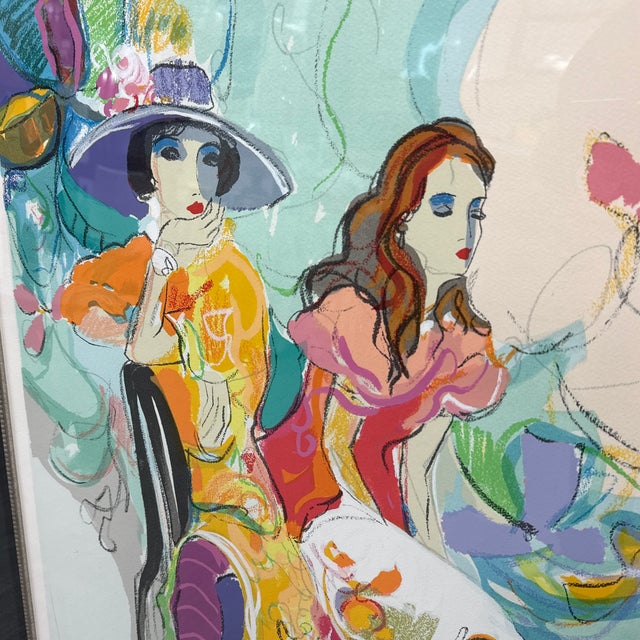 Black Circa 1994 Isaac Maimon "Les Coquettes", Signed For Sale - Image 8 of 12
