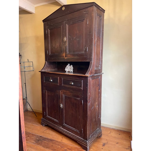 Late 19th Century French Farmhouse Kitchen Cupboard, 1890 For Sale - Image 5 of 18