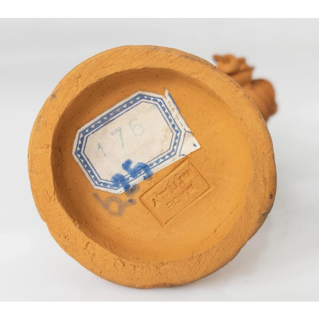 Ceramic Mid 20th Century Italian Capodimonte Terracotta Clay Figure For Sale - Image 7 of 8