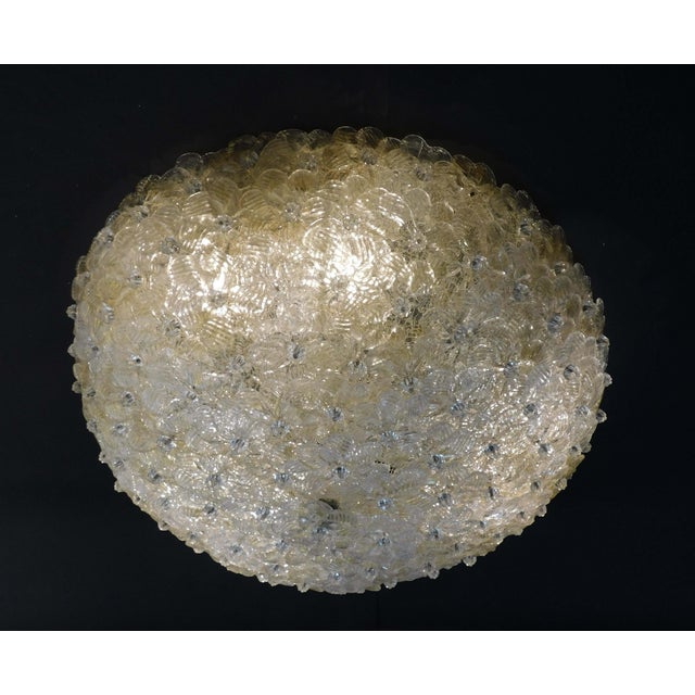 Gold 1960s Millefiori Flush Mount by Barovier E Toso For Sale - Image 8 of 8