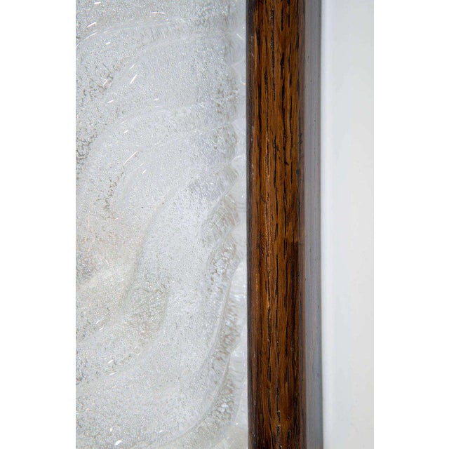 Wood Murano Glass Sconces and Wood by Hillebrand, Germany 1960s - a Pair For Sale - Image 7 of 8