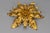 Gilt Metal Leafed Sunburst-Shaped Four-Light Flush Mount, 1970s For Sale - Image 3 of 18