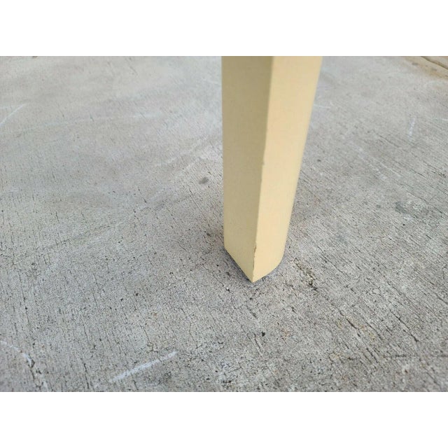 Wood Karl Springer Style Faux Lacquered Goatskin Side End Table For Sale - Image 7 of 9