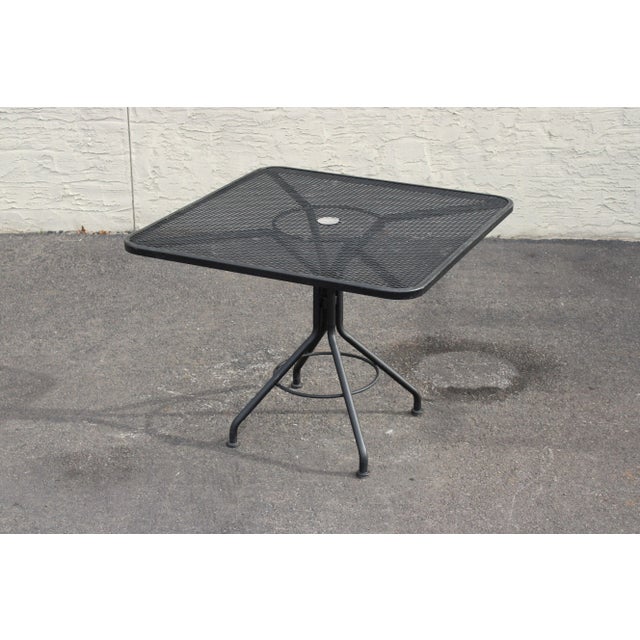 Russell Woodard Early 21st Century 'Metro' Wrought Iron Outdoor Dining Set - 3 Pieces For Sale - Image 4 of 13