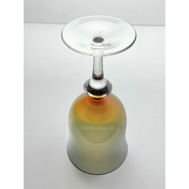 1970s Denby “Aurora, Amber-Blue” Water Glasses - Set of 11 For Sale In Dallas - Image 6 of 6