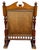 Wood Vintage English Carved Wood Fire Screen With Floral Tapestry Panel For Sale - Image 7 of 9