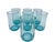 Glass Vintage Turquoise Glass Blue Small Juice Tumblers - A Set of 7 For Sale - Image 7 of 7