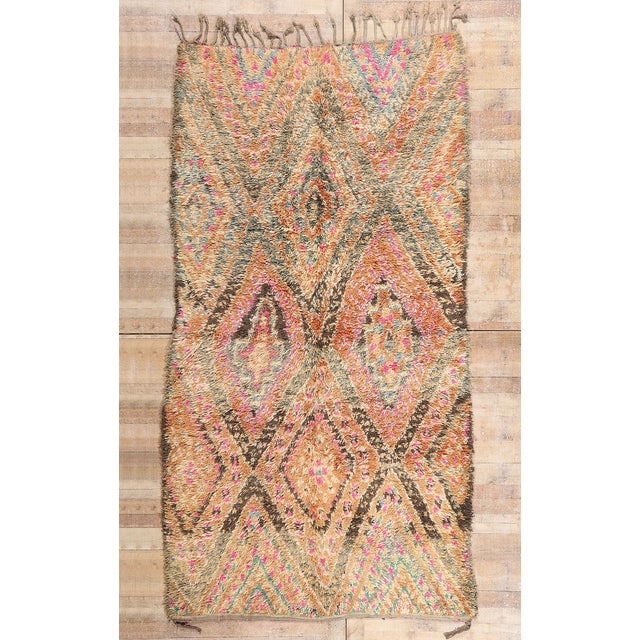 Vintage Beni M'Guild Moroccan Rug, 05'10 X 11'02 For Sale - Image 9 of 10