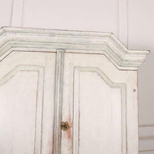 Swedish Painted Linen Cupboard For Sale - Image 4 of 12
