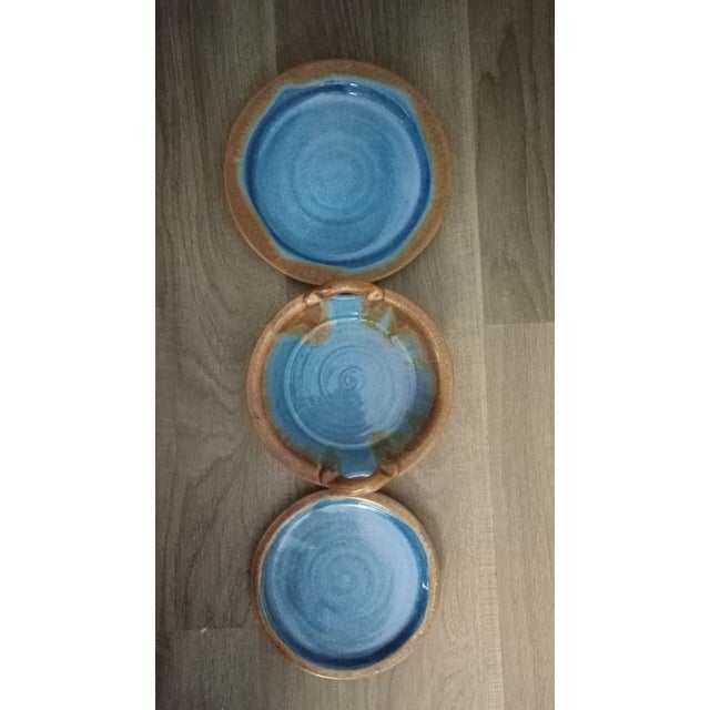 Vintage Ceramic Collectible Pottery Set of 3 Pieces For Sale - Image 6 of 11