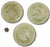 Set of 6 Antique Victorian Wedgwood Vine & Strawberry Majolica Plates With Wall Hanger Brackets Late 19th Century For Sale - Image 15 of 18