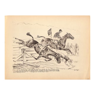 1930s Duel's End Maryland Hunt Cup 1927 Reproduction For Sale