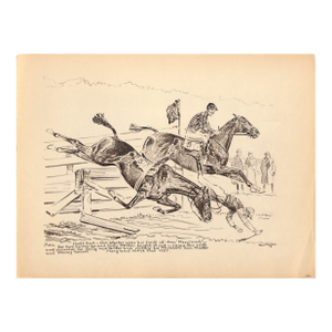 1930s Duel's End Maryland Hunt Cup 1927 Reproduction
