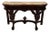 Italian Carved Wood & Onyx Highly Carved Console Table For Sale