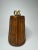 Camel Coastal Rattan Embossed Black Metal and Wood Basket For Sale - Image 8 of 12