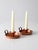 Vintage Copper and Brass Chamberstick Candlesticks Pair For Sale - Image 13 of 15