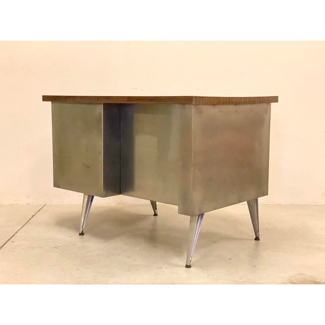 Vintage Iron Desk, 1970s For Sale - Image 6 of 14