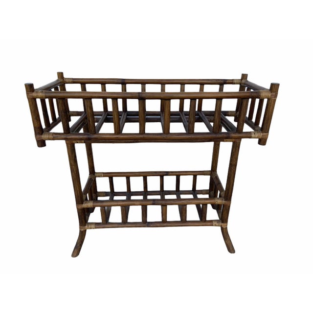 Offered is an unique vintage two tier plant stand. This stand is perfect for potted plants and flowers. You can place the...