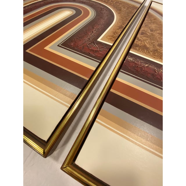 1970s Letterman Triptych Painting Set of 3 Chairish