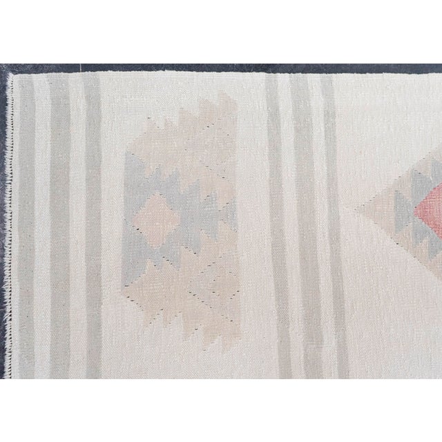 Early 21st Century Turkish Kilim Oriental Handmade Flatweave 9'4" x 12'2" #20280 For Sale - Image 5 of 8