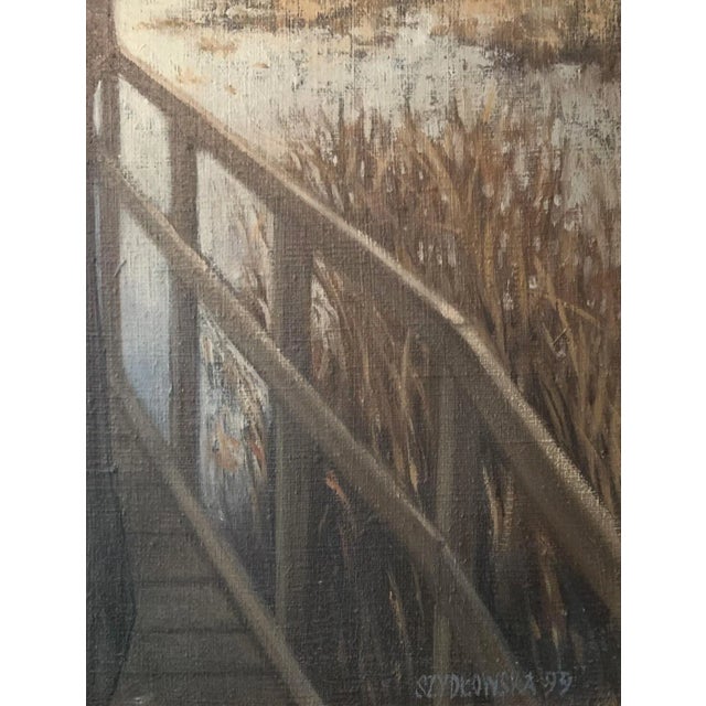Katarzyna Szydłowska, A Bridge, Oil on Canvas, 1999 For Sale - Image 4 of 7