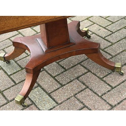 Victorian Mahogany Coffee Table with Drop Sides and Drawer For Sale - Image 4 of 13