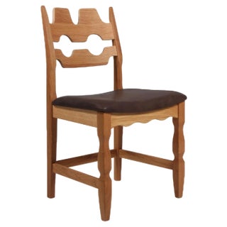 Model Razorblade Oak Dining Chair by Henning Kjærnulf, Denmark, 2023 For Sale