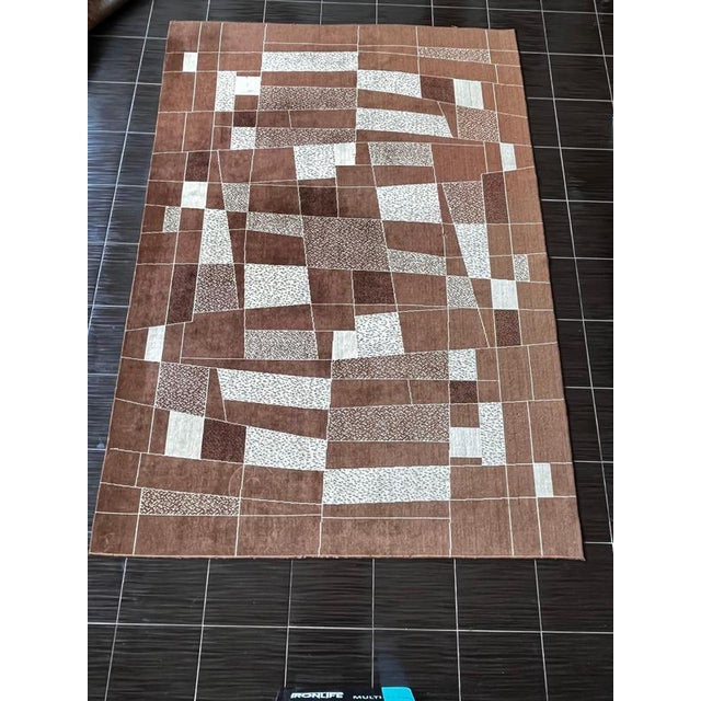 Vintage Abstract Rug, 1960s For Sale - Image 3 of 10