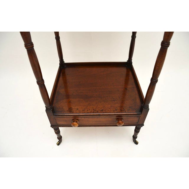 Brown Antique Georgian Whatnot Stand, 1810s For Sale - Image 8 of 11