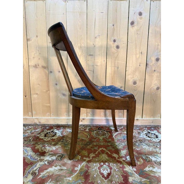 Empire Mahogany Gondola Chairs, Set of 4 For Sale - Image 5 of 10