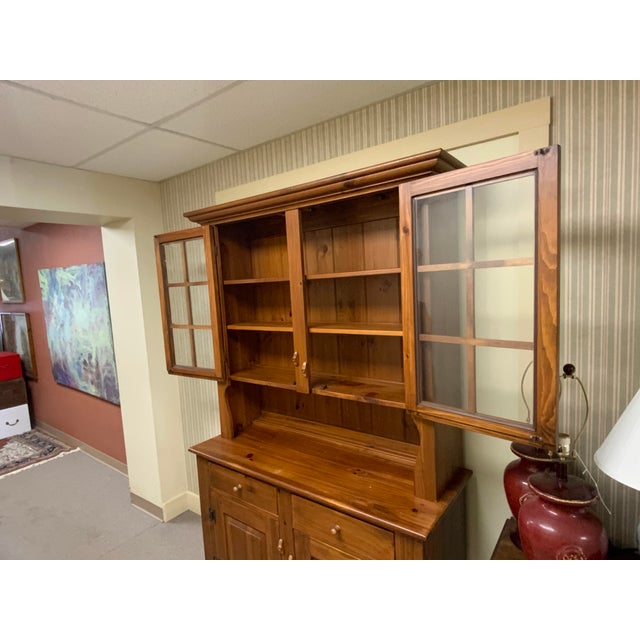 Late 20th Century Late 20th Century Ethan Allen Pine Cabinet For Sale - Image 5 of 14