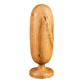 Organic Modern Sculpture in Solid White Oak by Mark Leblanc for Mark Leblanc Studios, Usa, C. 2023 For Sale