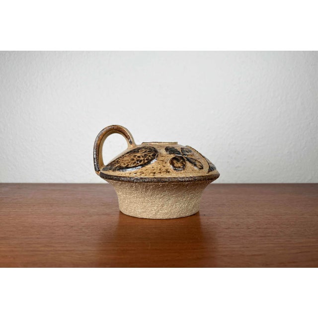 Mid-Century Modern Danish Studio Pottery Mushroom Candleholder in Stoneware by Haico Nitzsche for Søholm, 1960s For Sale - Image 6 of 18
